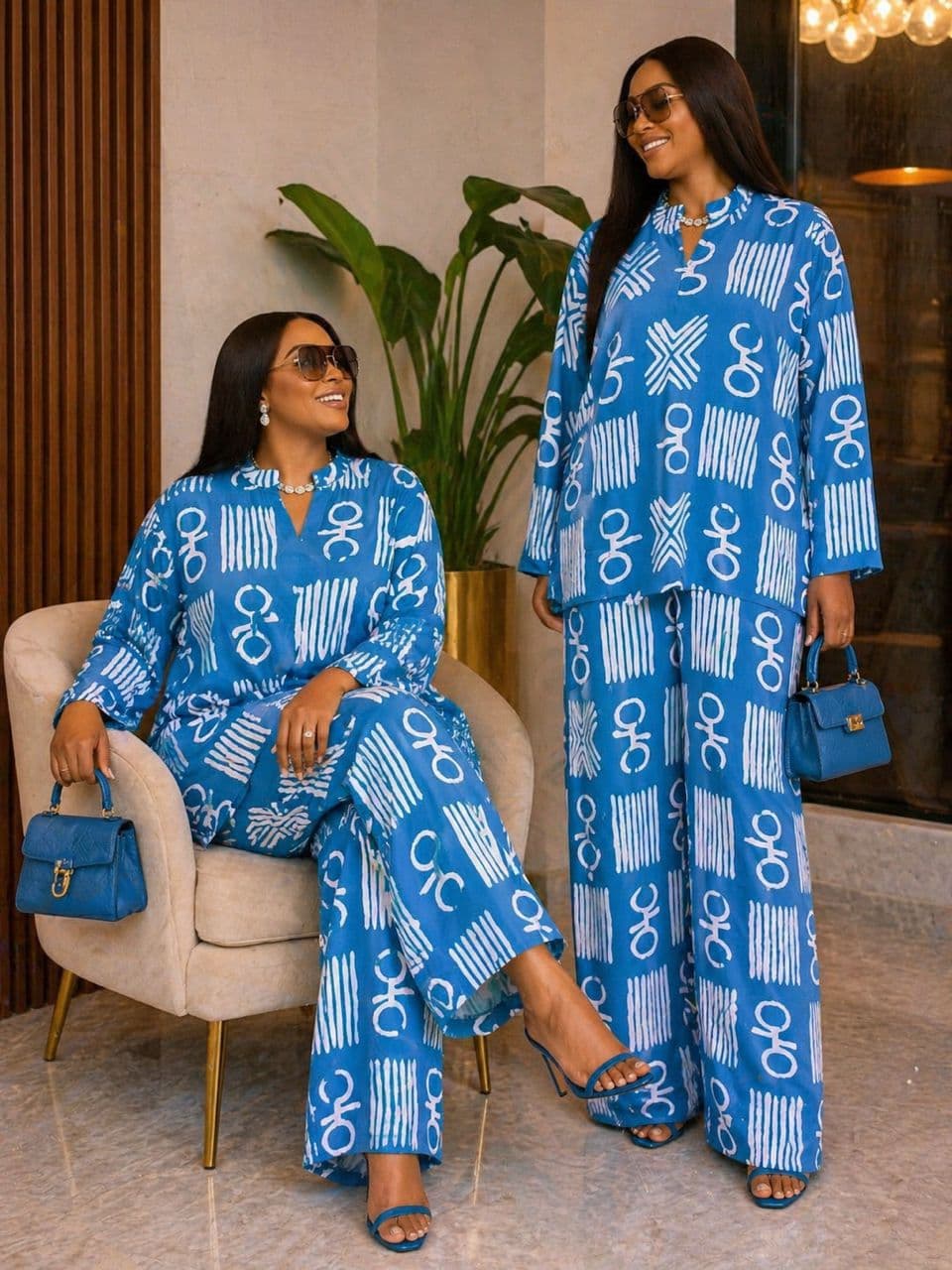 Ensemble pantalon+ chemise en lin